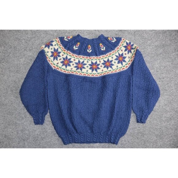 Dale of Norway Sweaters - Vintage Dale of Norway Womens Wool Nordic Pure Wool Sweater Flower Pattern
